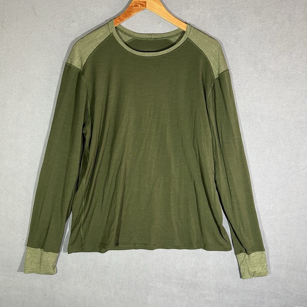 Patagonia Capilene Cool Merino Long Sleeve Base Layer Shirt Mens XL • EUC